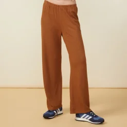 MONROW Supersoft Crop Straight Leg Sweat BROWNSUGAR Flash Sale